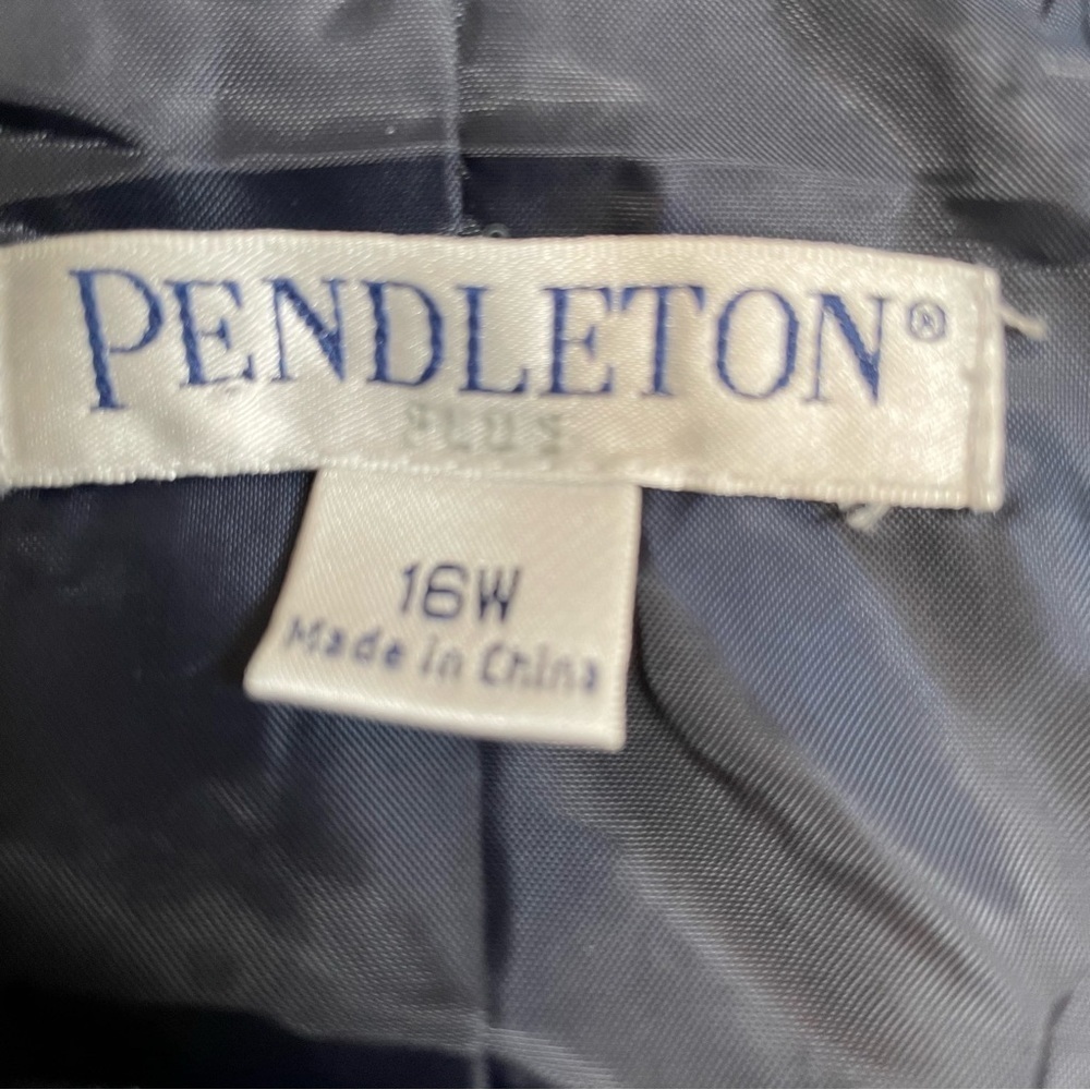 Light weight blue Pendleton jacket sz 16 W - Picture 4 of 6